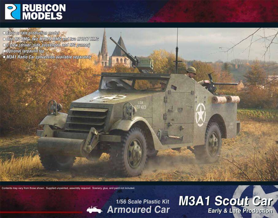 Rubicon 1/56 M3A1 Scout Car (Early & Late production)