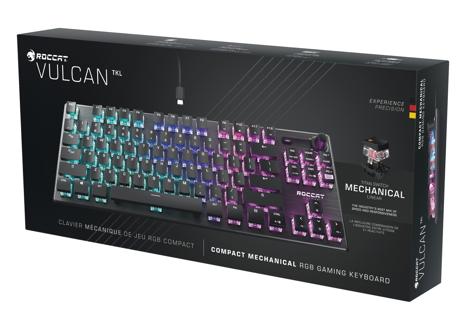 ROCCAT Vulcan TKL Compact Mechanical RGB Gaming Keyboard PC InStock Buy Now at Mighty