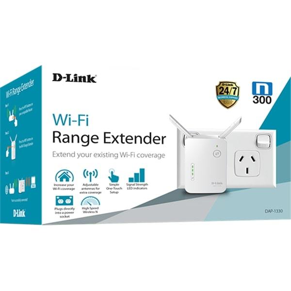 D-Link: N300 DAP-1330 WiFi Range Extender