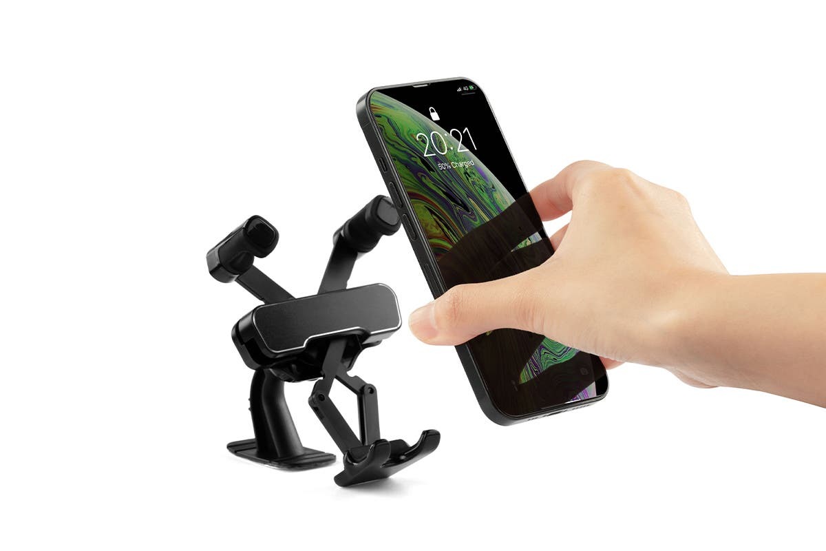 Kogan 2in1 Gravity Phone Cradle Holder with Vent Mount and Sticker