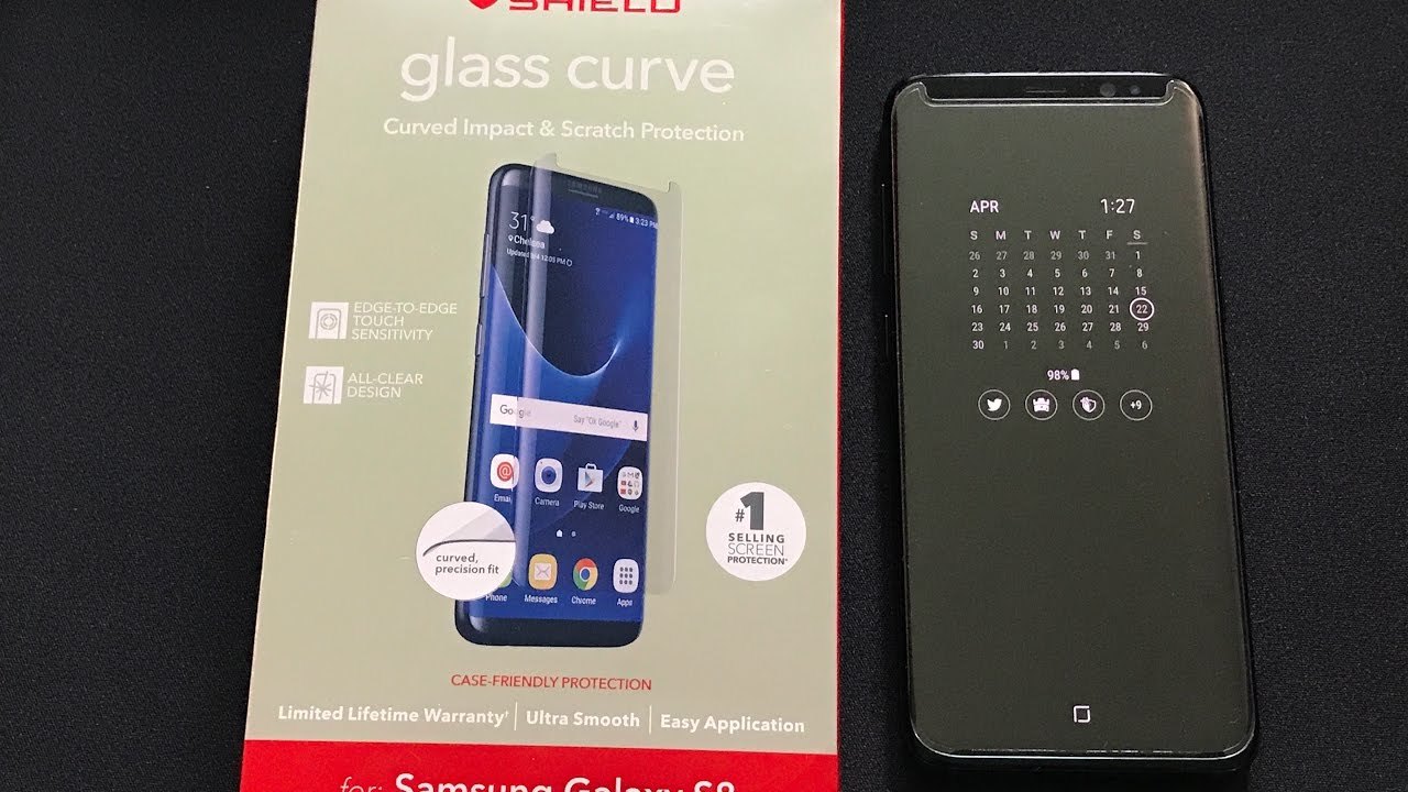 InvisibleShield-GL Curve Elite-Samsung Galaxy-Note8-Case Friendly Screen image