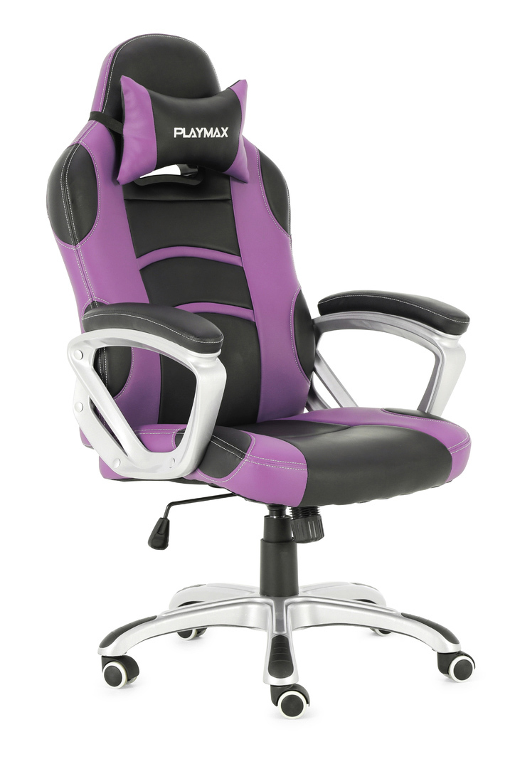 Playmax Gaming Chair Purple and Black for image
