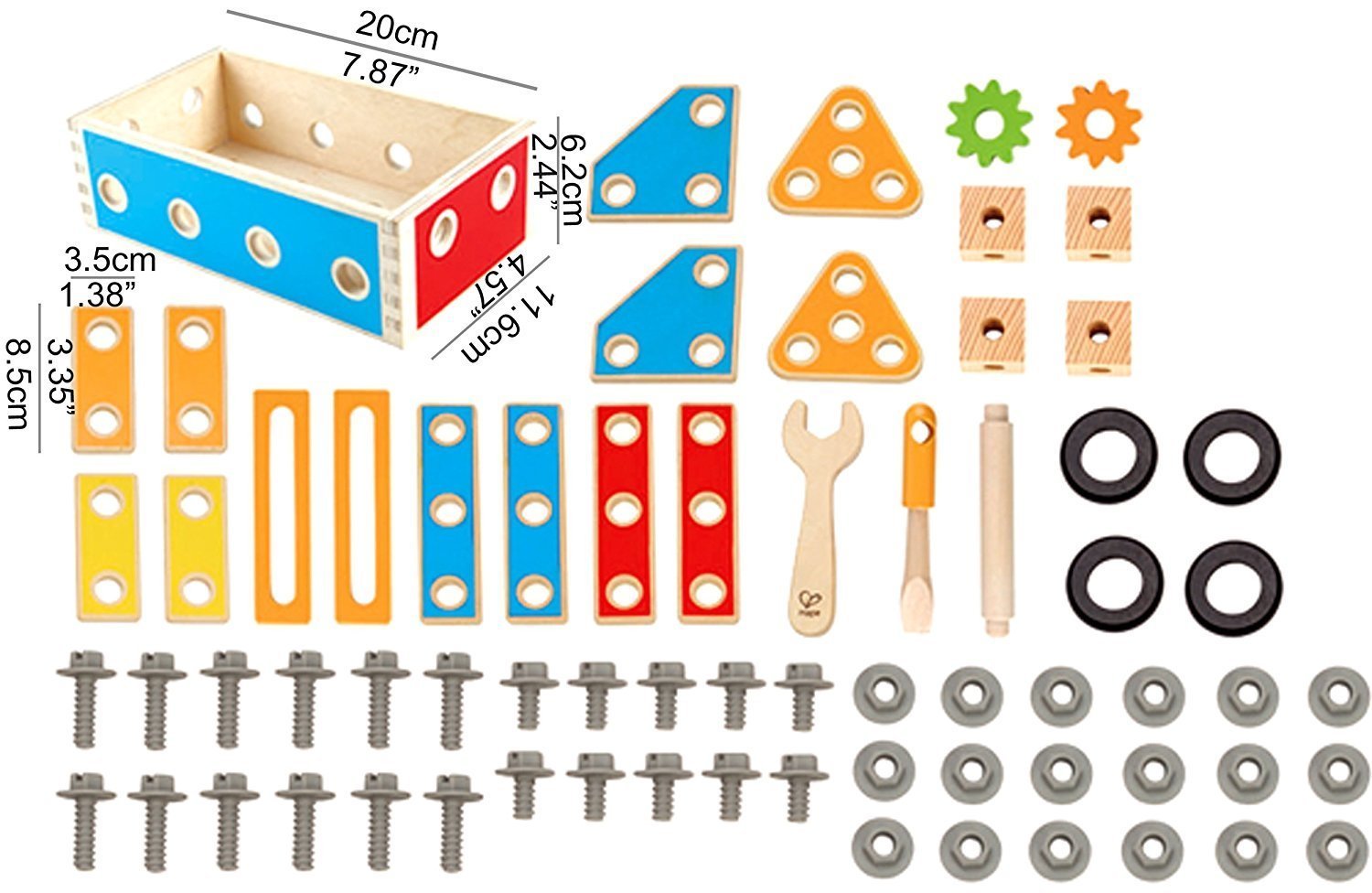 Hape: Handyman Go To Caddy - Wooden Tool Box Set image