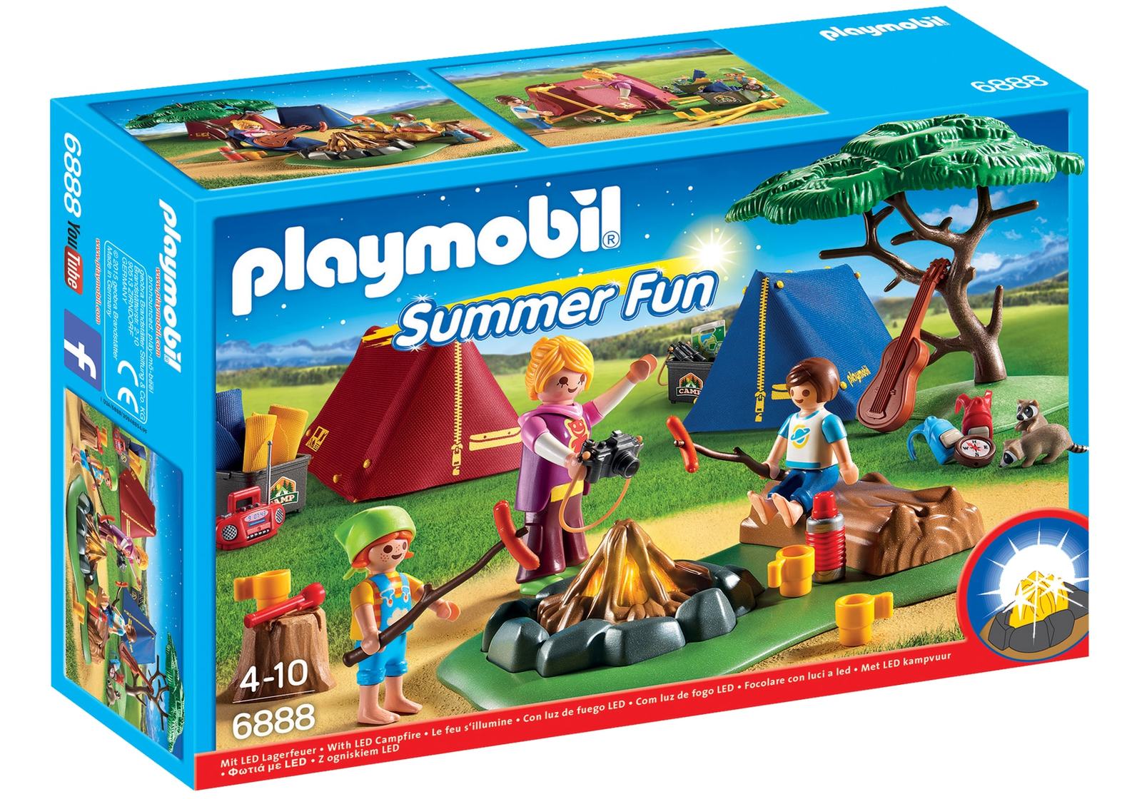 Playmobil: Summer Fun - Camp Site with LED Fire