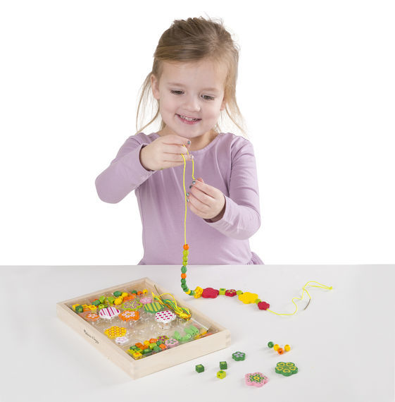 Melissa & Doug: Flower Power Wooden Bead Set