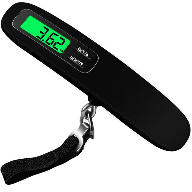 Digital Luggage Scale Hanging Baggage Scale Black at Mighty Ape NZ