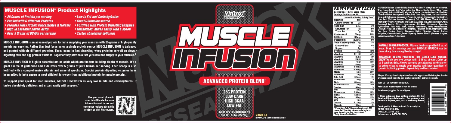 Nutrex Muscle Infusion - Vanilla (5 Lbs)