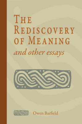 Rediscovery of Meaning and Other Essays image