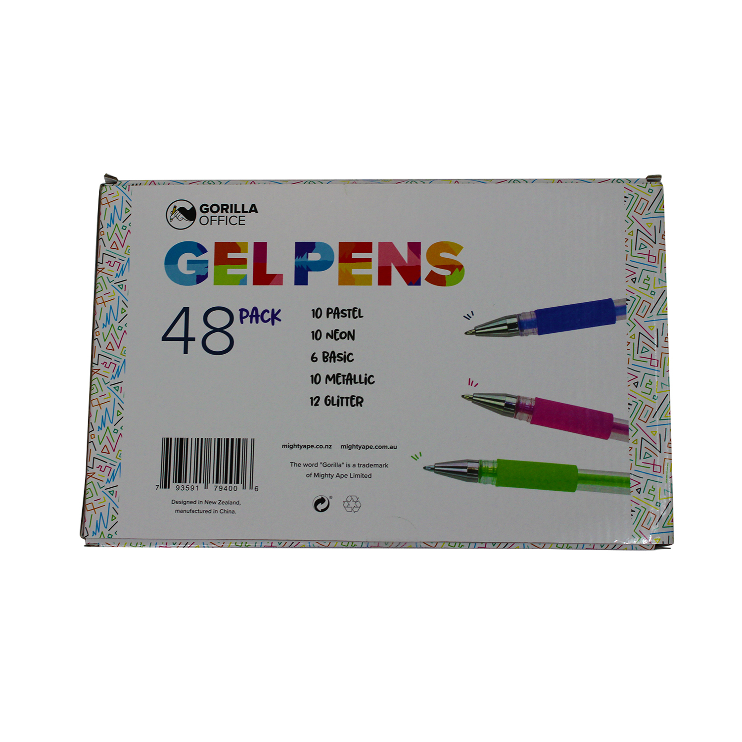 Gorilla Office: Gel Pens - 48 Pack image