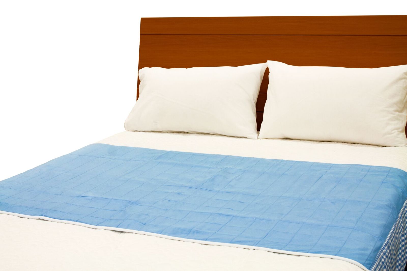 Brolly Sheets: Double Sheet Bed Pad - Blue