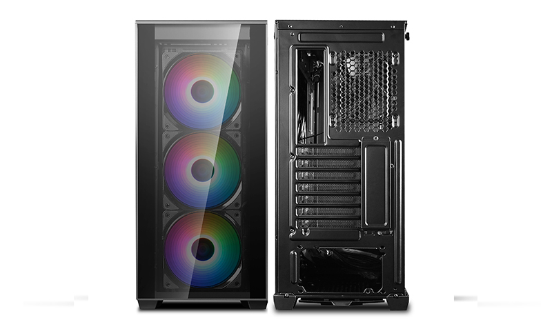 Deepcool Matrexx 70 RGB Fan x3 ATX Minimalist Tempered Glass Case image