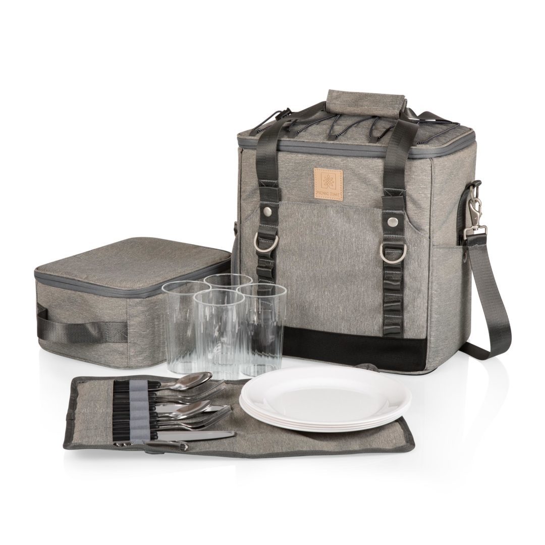 Picnic Time: PT-Frontier Picnic Utility Cooler (Heathered Gray) image