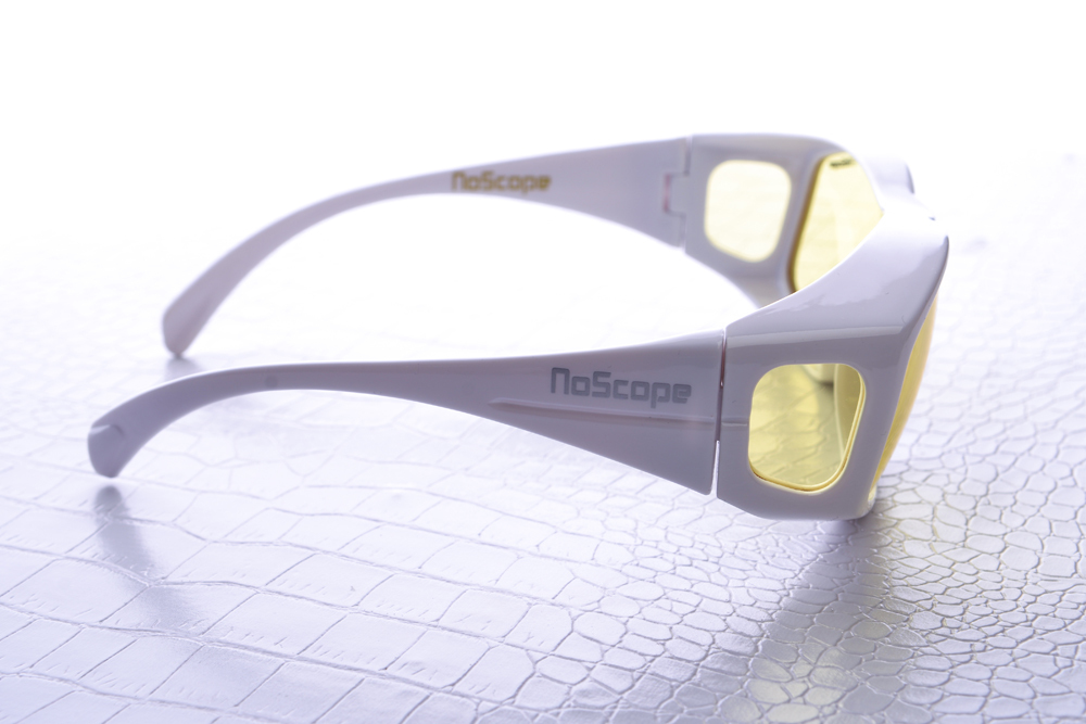 NoScope Golem Gaming Glasses (Rx Compatible) – Frost White image