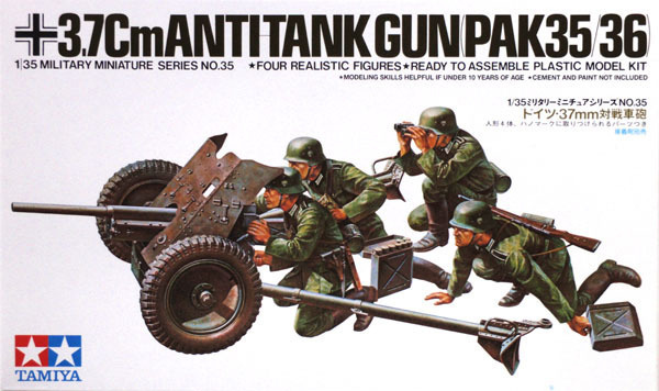 Tamiya German 37mm Anti-tank Gun 1:35 Model Kit