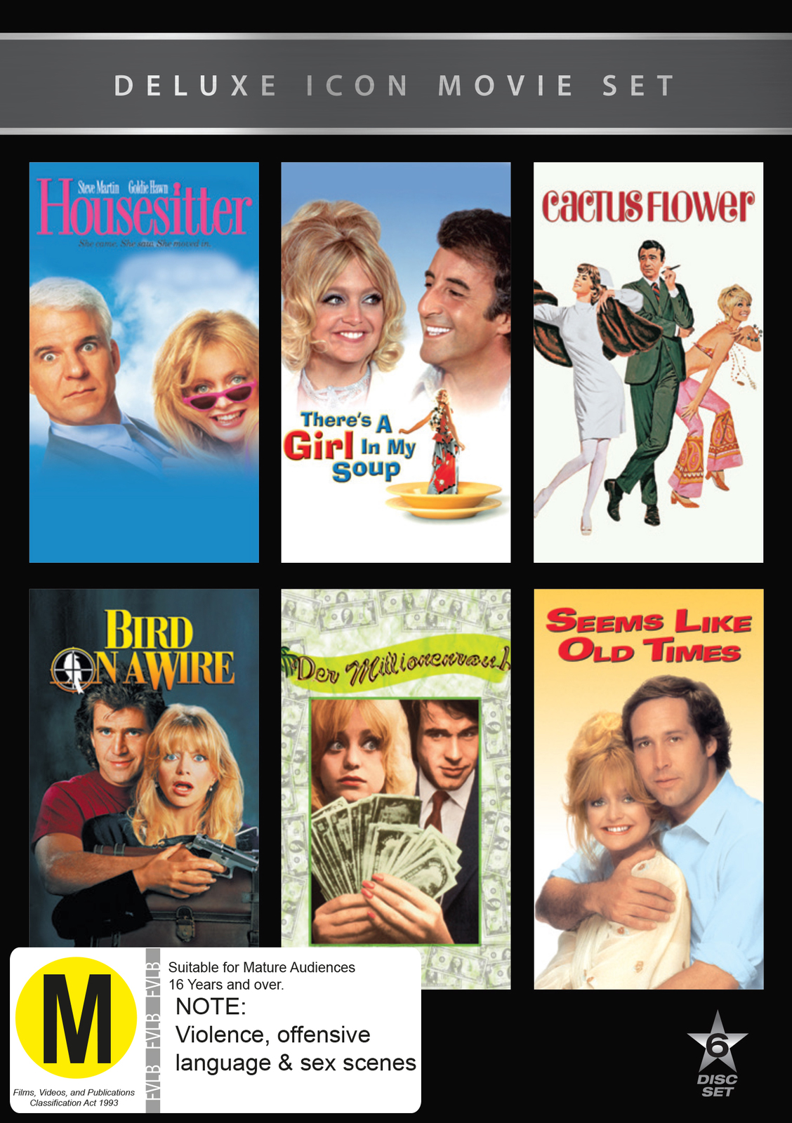 Movie Marathon - Volume 9: Goldie Hawn (6 Pack) on DVD