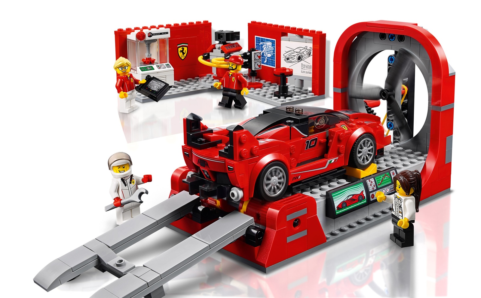 LEGO Speed Champions - Ferrari FXX K & Development Center (75882) image