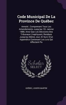 Code Municipal de La Province de Quebec by . Quebec image