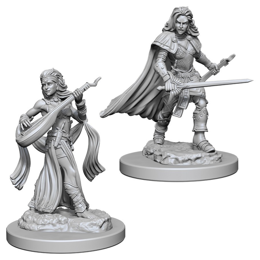 Pathfinder Deep Cuts: Unpainted Miniatures - Human Female Bard image
