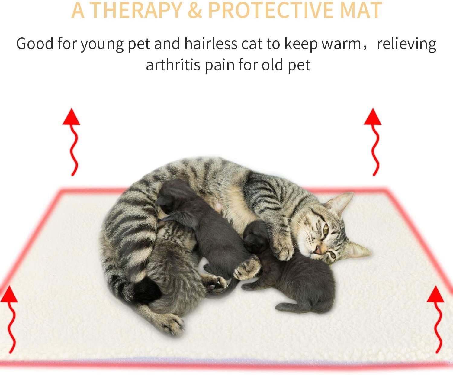 Self Heating Cat Pad/Self-Warming Cat Dog Bed image