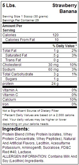 Optimum Nutrition Gold Standard 100% Whey - Strawberry Banana (2.27kg) image