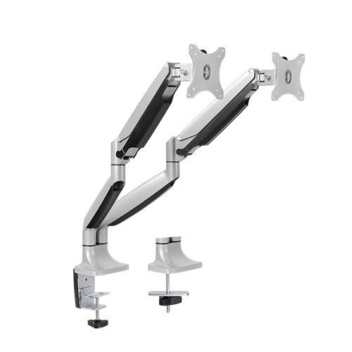 Brateck: Dual Aluminum Interactive Counterbalance Monitor Arm