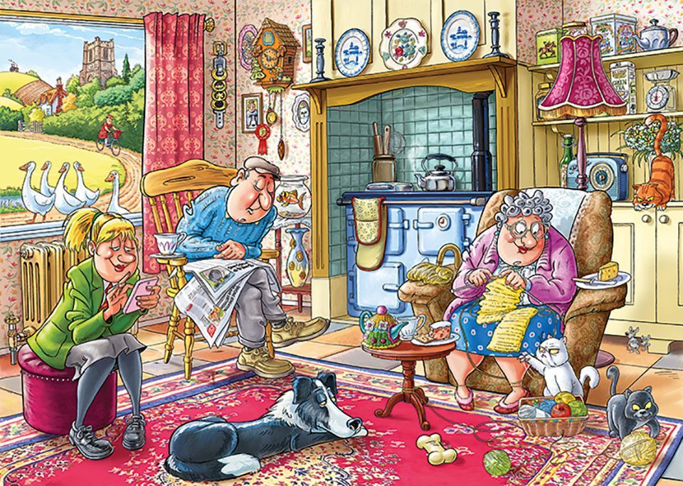 Wasgij: 1000 Piece Puzzle - Mystery #17 (Catching a Break) image