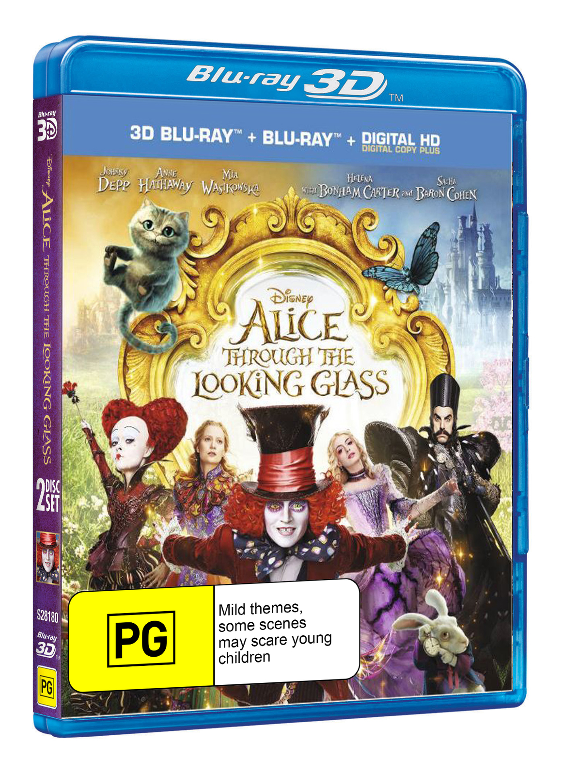 Alice Through the Looking Glass on Blu-ray, 3D Blu-ray