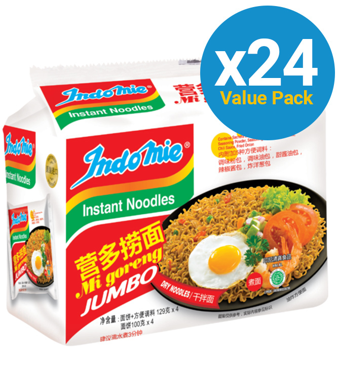 Indomie Mi Goreng Jumbo 129g (24 Pack)