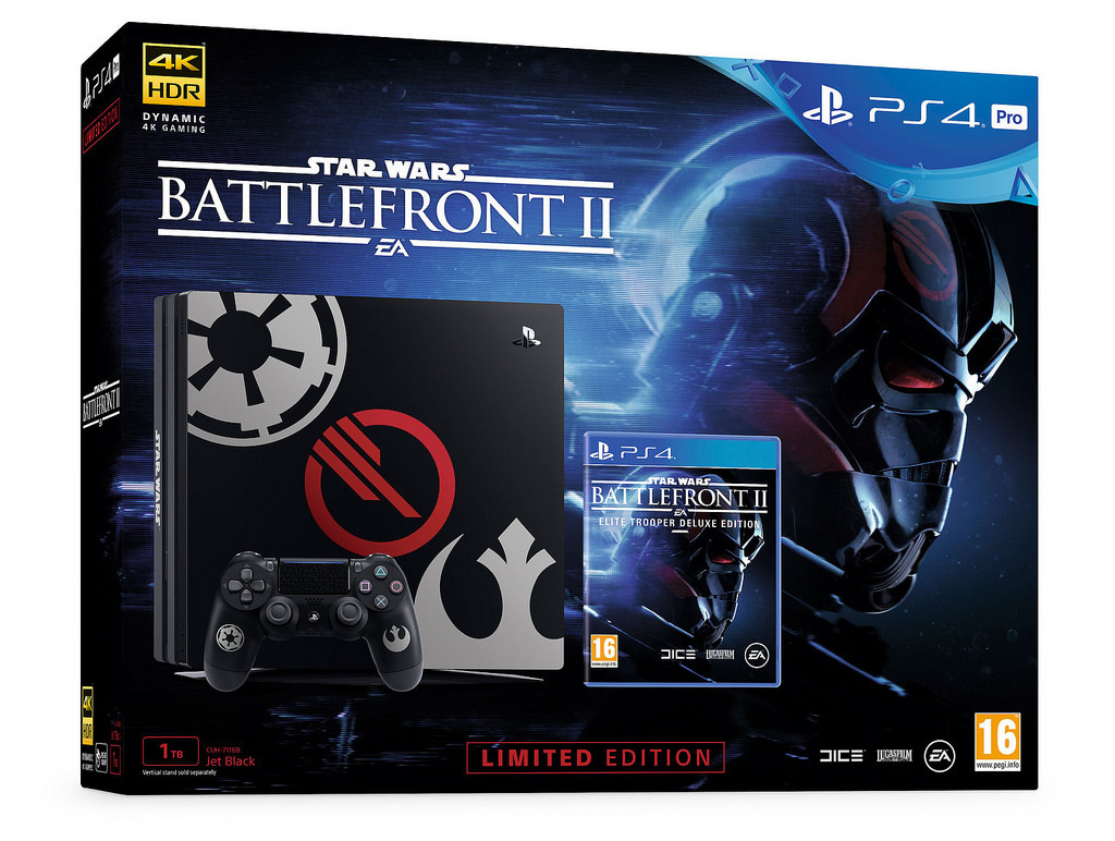 PS4 PRO 1TB SW Battlefront II Limited Edition Console Bundle for PS4 image