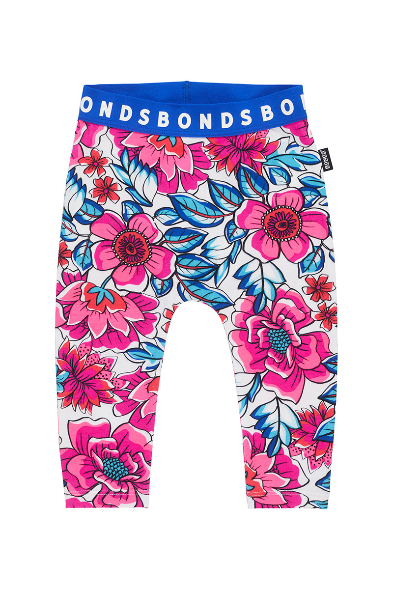 Bonds Stretchy Leggings - Freestyle Blooms (0-3 Months) image