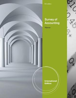 Survey of Accounting, International Edition by Carl Warren image