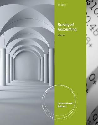 Survey of Accounting, International Edition image