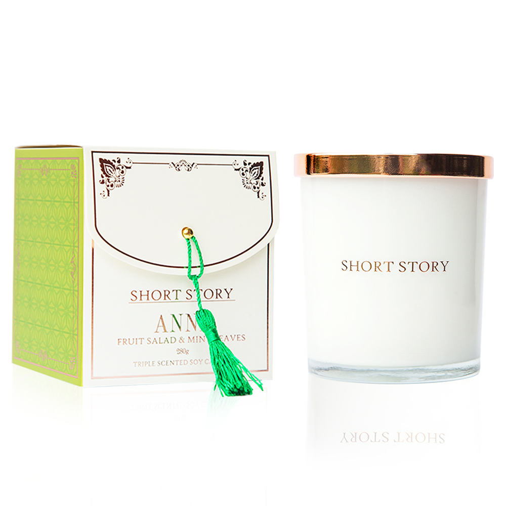 Short Story: Triple Scented Soy Candle - Anne (Fruit Salad & Mint Leaves) image