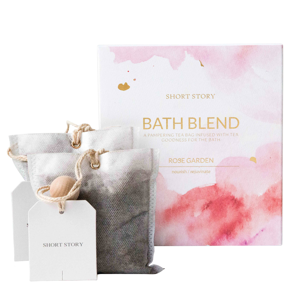 Short Story Bath Blend and Card (Rose)