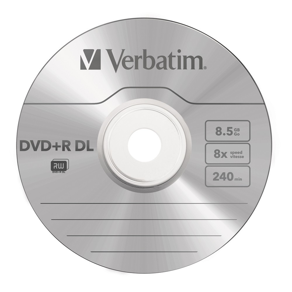 Verbatim DVD+R DL 8.5GB Jewel Case 8x (5 Pack) image