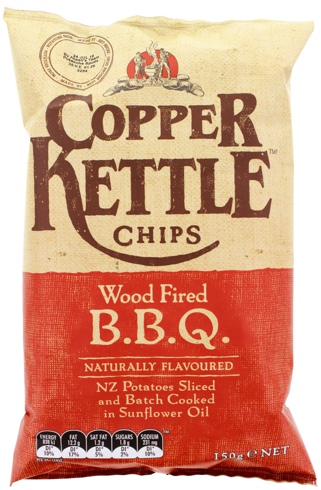 Copper Kettle Potato Chips - Wood Fired BBQ 150g image