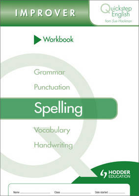 Quickstep English Workbook Spelling Improver Stage by Sue Hackman image