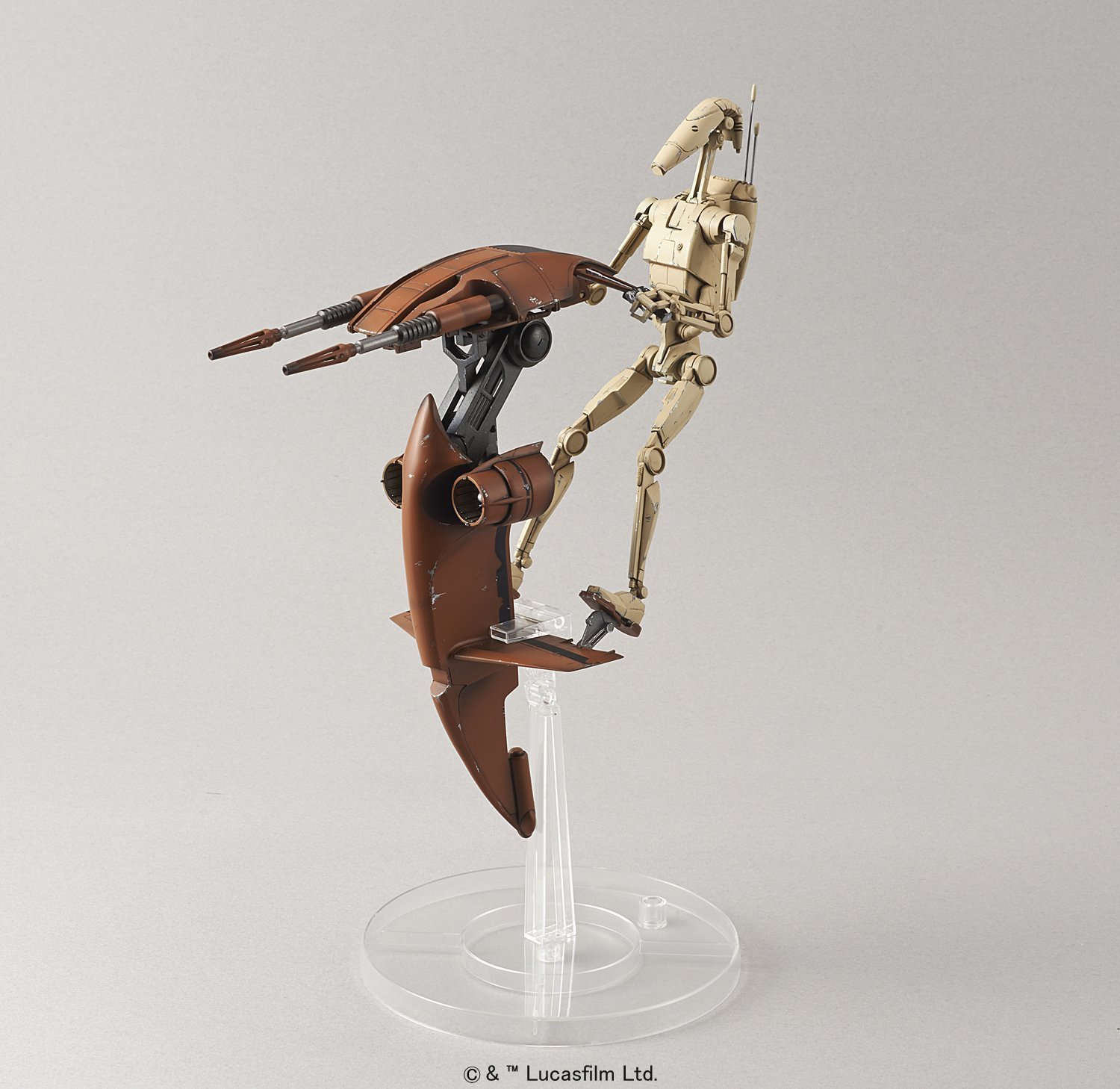 Star Wars: 1/12 Battle Droid & Stap - Model Kit image