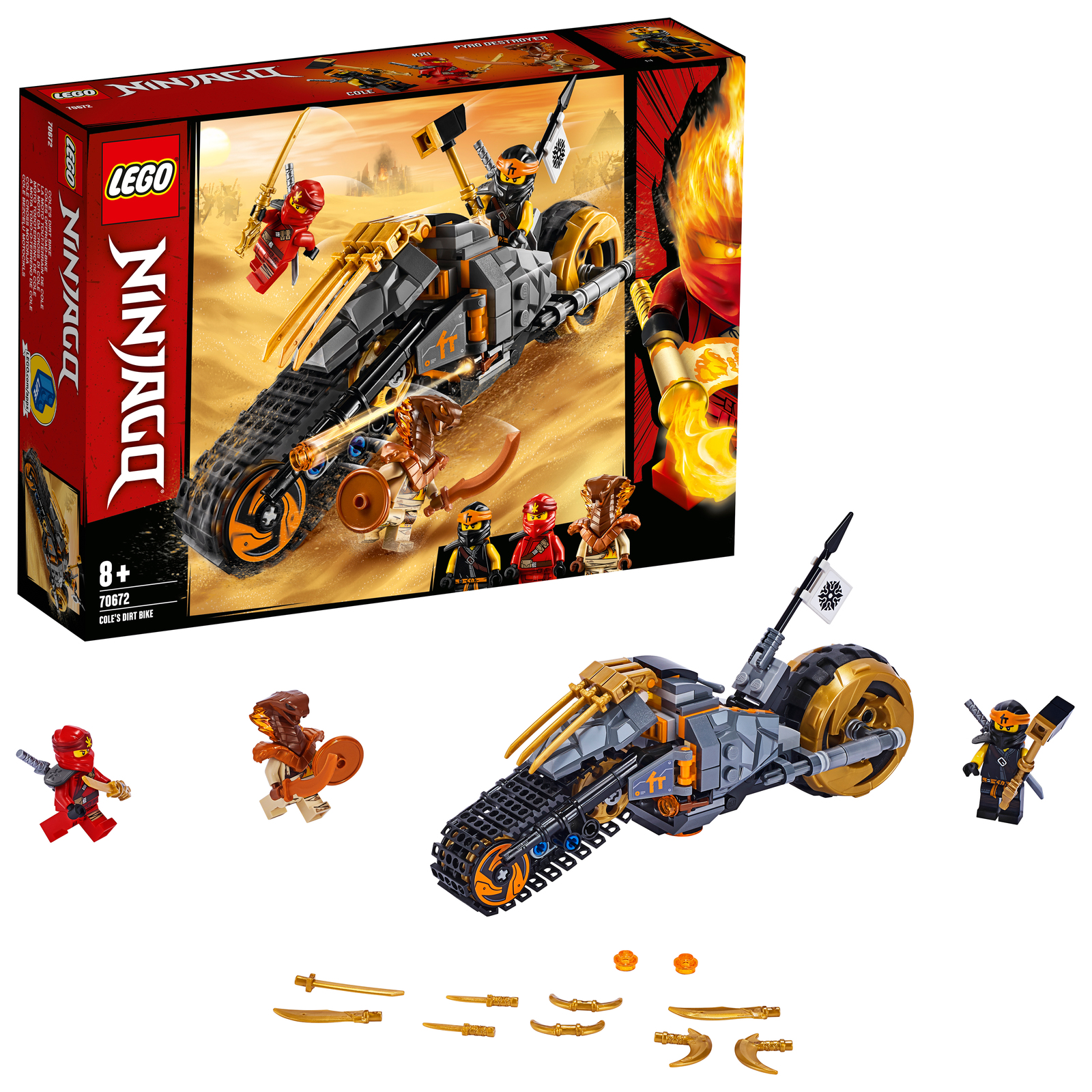 Buy LEGO Ninjago Cole's Dirt Bike at Mighty Ape NZ