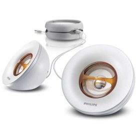 Philips SBA1500 Portable MP3 Speakers- White image