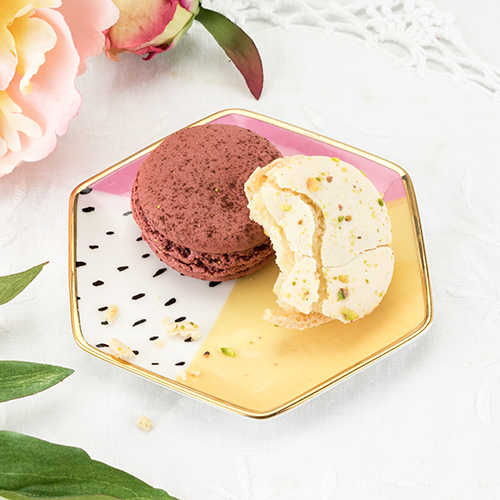 Pinky Up: Ceramic Tea Tray - (Color Blocked) image