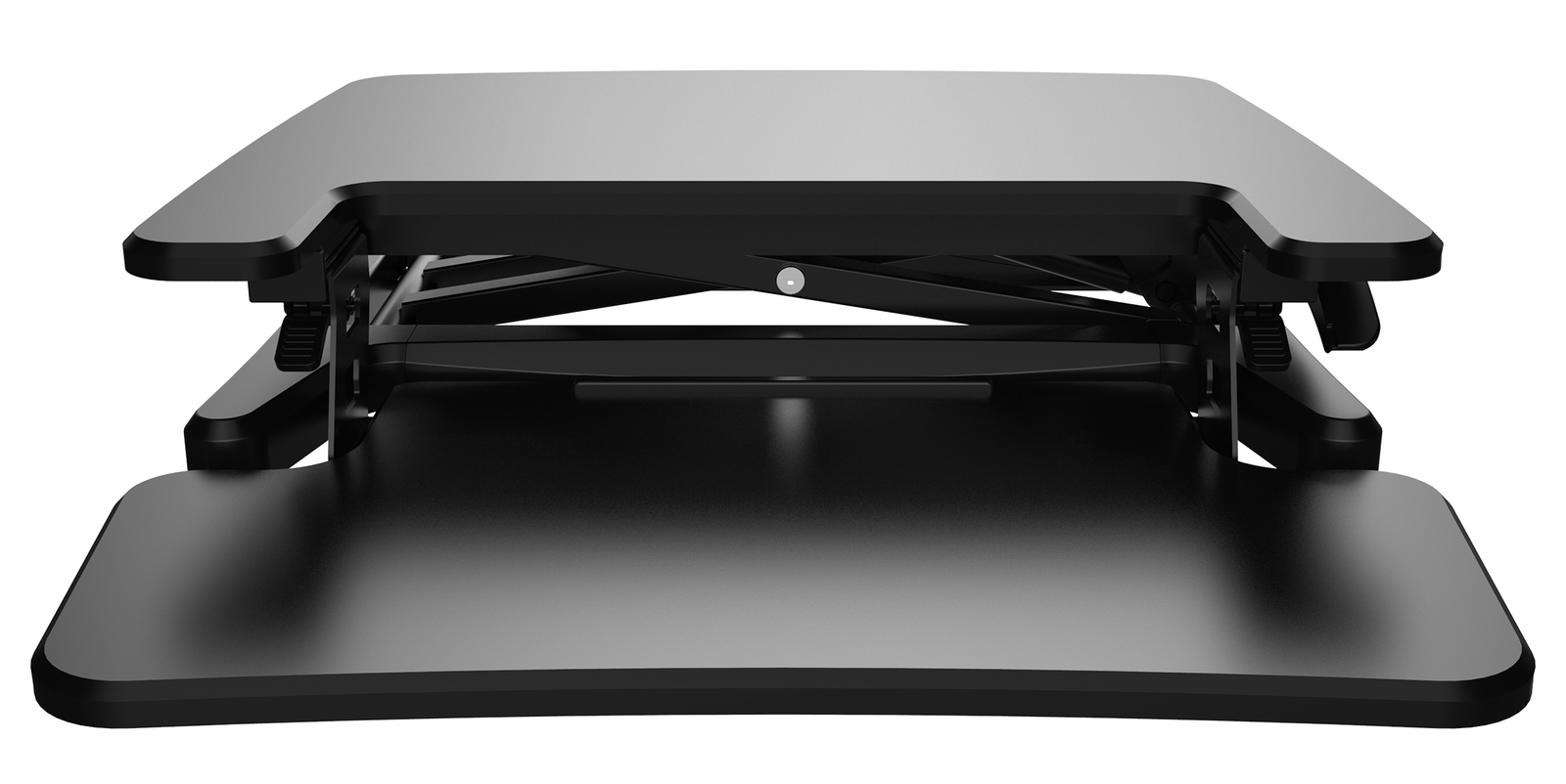 Gorilla Office: Ergonomic Deskalator Black (550x415mm) Height Adjustable Workstation image