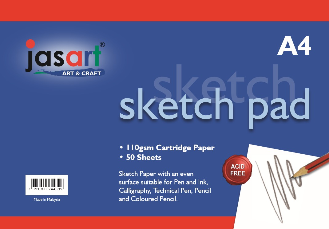 Jasart: Gummed Sketch Pad - A4 (50 Sheets) image