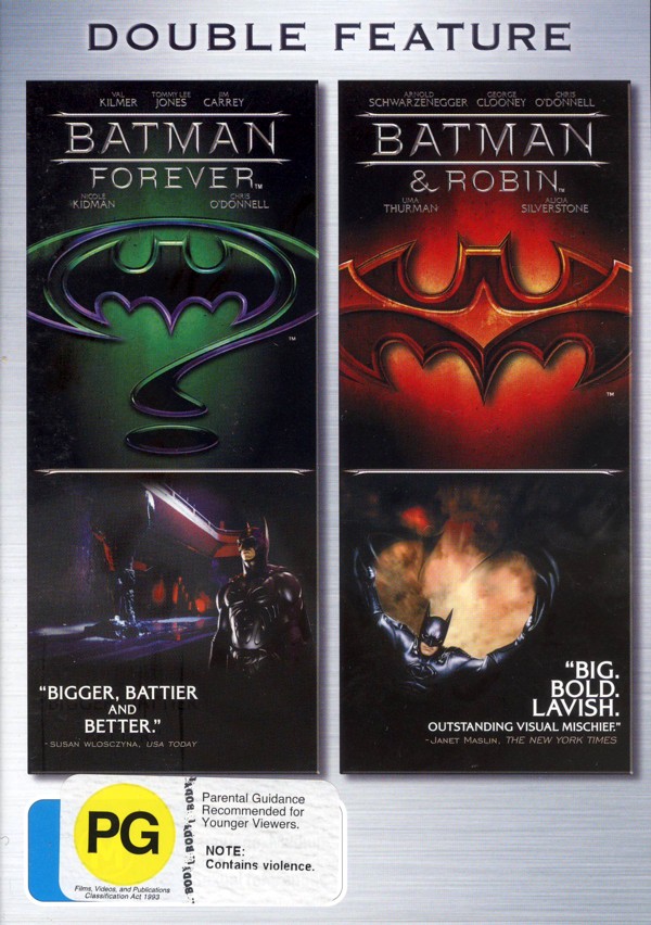 Batman Forever / Batman And Robin - Double Feature (2 Disc Set) on DVD image