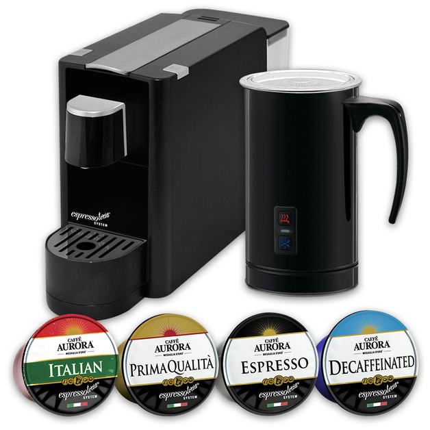 Espressotoria Capino Coffee Machine + Milk Frother Bundle (Caffe Aurora