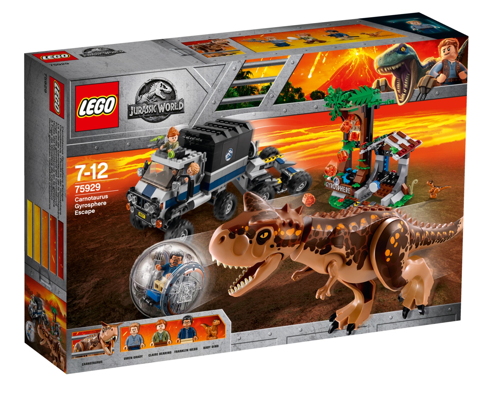 LEGO Jurassic World: Carnotaurus Gyrosphere Escape (75929) image