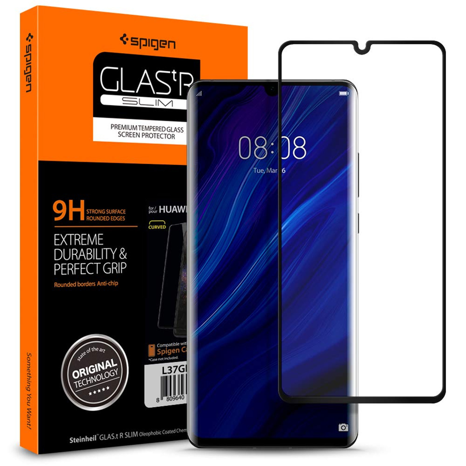 Spigen Huawei P30 Pro Premium Tempered Glass Screen Protector at