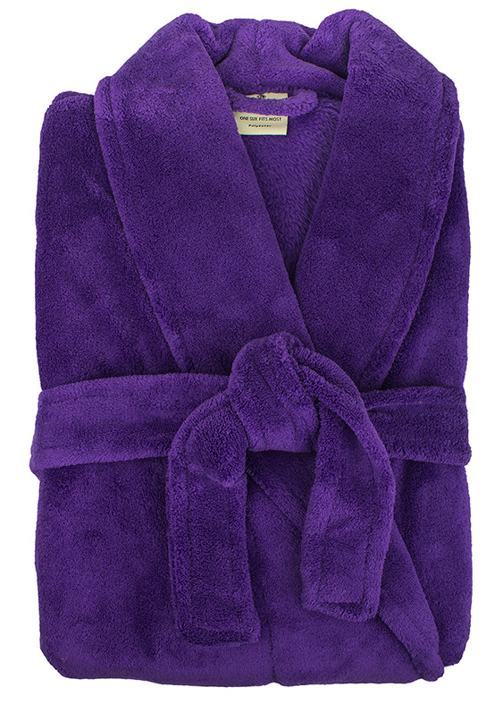 Bambury: Retreat Microplush Robe - Violet M/L image