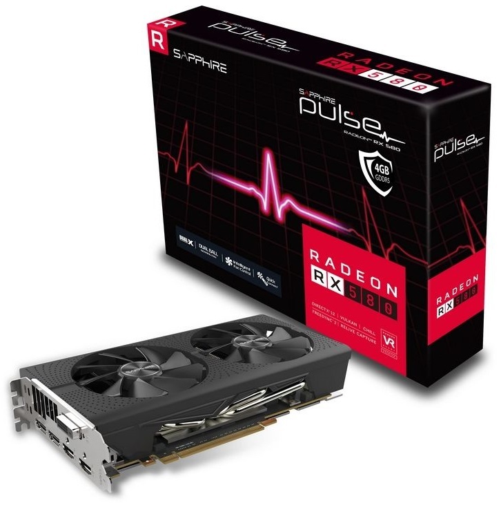 Sapphire Radeon Pulse RX580 4GB Graphics Card image