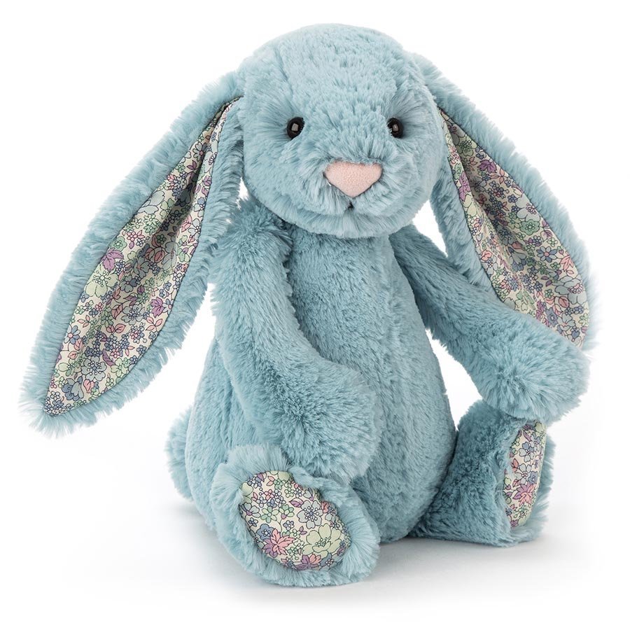 Jellycat: Blossom Aqua Bunny - Medium Plush image